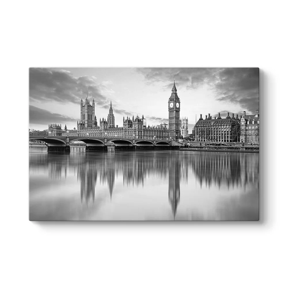 Big Ben Siyah Beyaz Tablo - Model 1